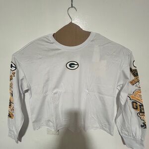 NFL White and Gold Crop Top